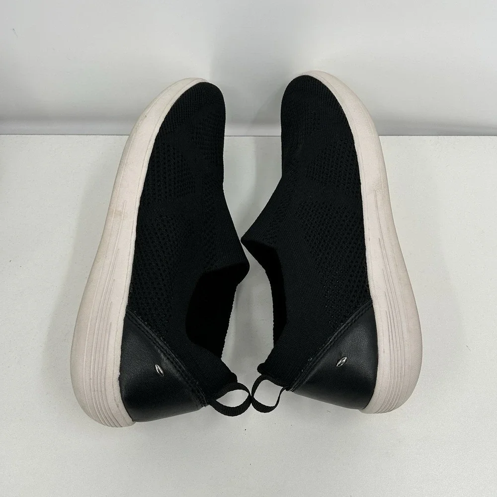 Abeo Evelyn Womens Stretch Knit Slip On Shoes Size 8.5 Black Comfort Casual‎
